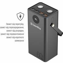 Powerbank COLORWAY 60000 mAh Black (CW-PB600LPA5BK-PDD)