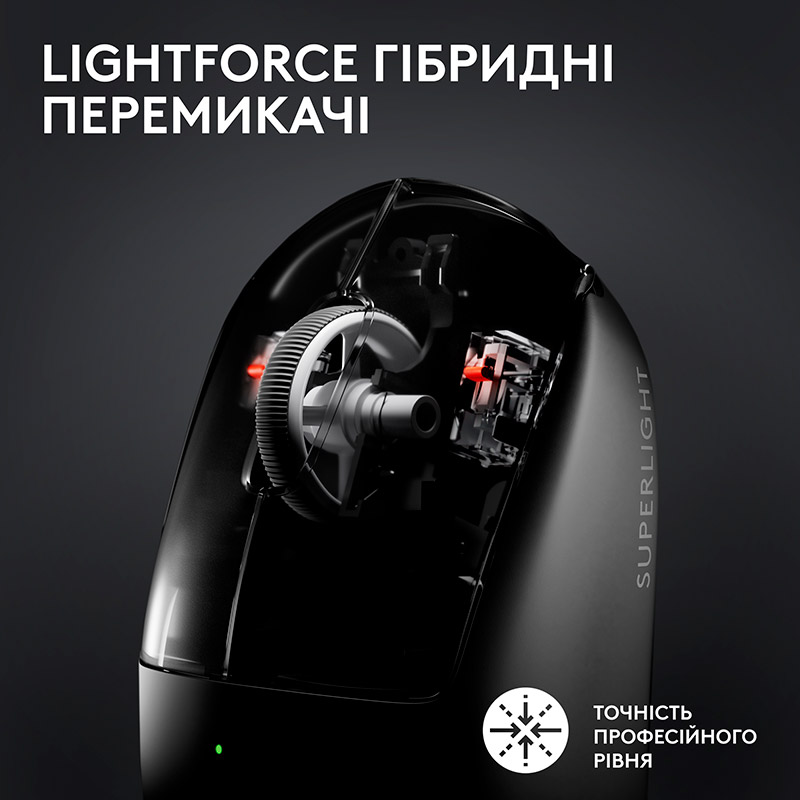 Мышь LOGITECH G Pro X Superlight 2 Lightspeed Black (L910-006630) Тип подключения беспроводное