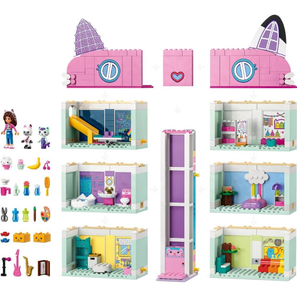 Конструктор LEGO Gabby's Dollhouse Кукольный домик Габби (10788) Крепление блок