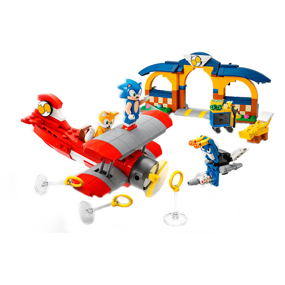 Конструктор LEGO Sonic the Hedgehog Майстерня Тейлз та літак Торнадо 376 деталей (76991) Тематика комп'ютерні ігри