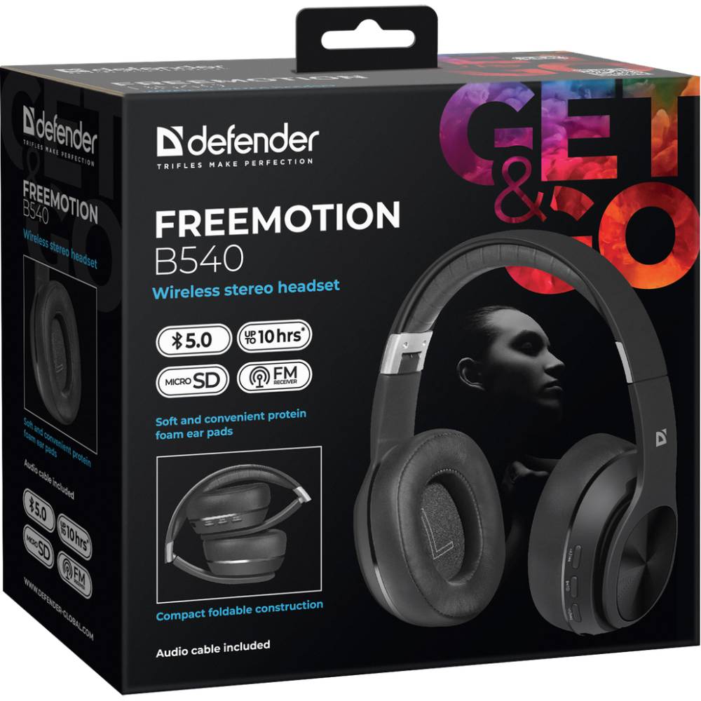 Замовити Гарнітура DEFENDER FreeMotion B540 Black (63540)