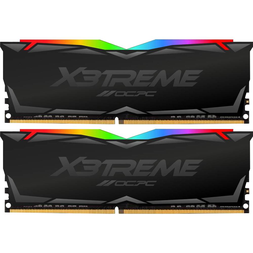 Набор OCPC 64Gb DDR4 3600MHz X3 RGB Black (MMX3A2K64GD436C18)