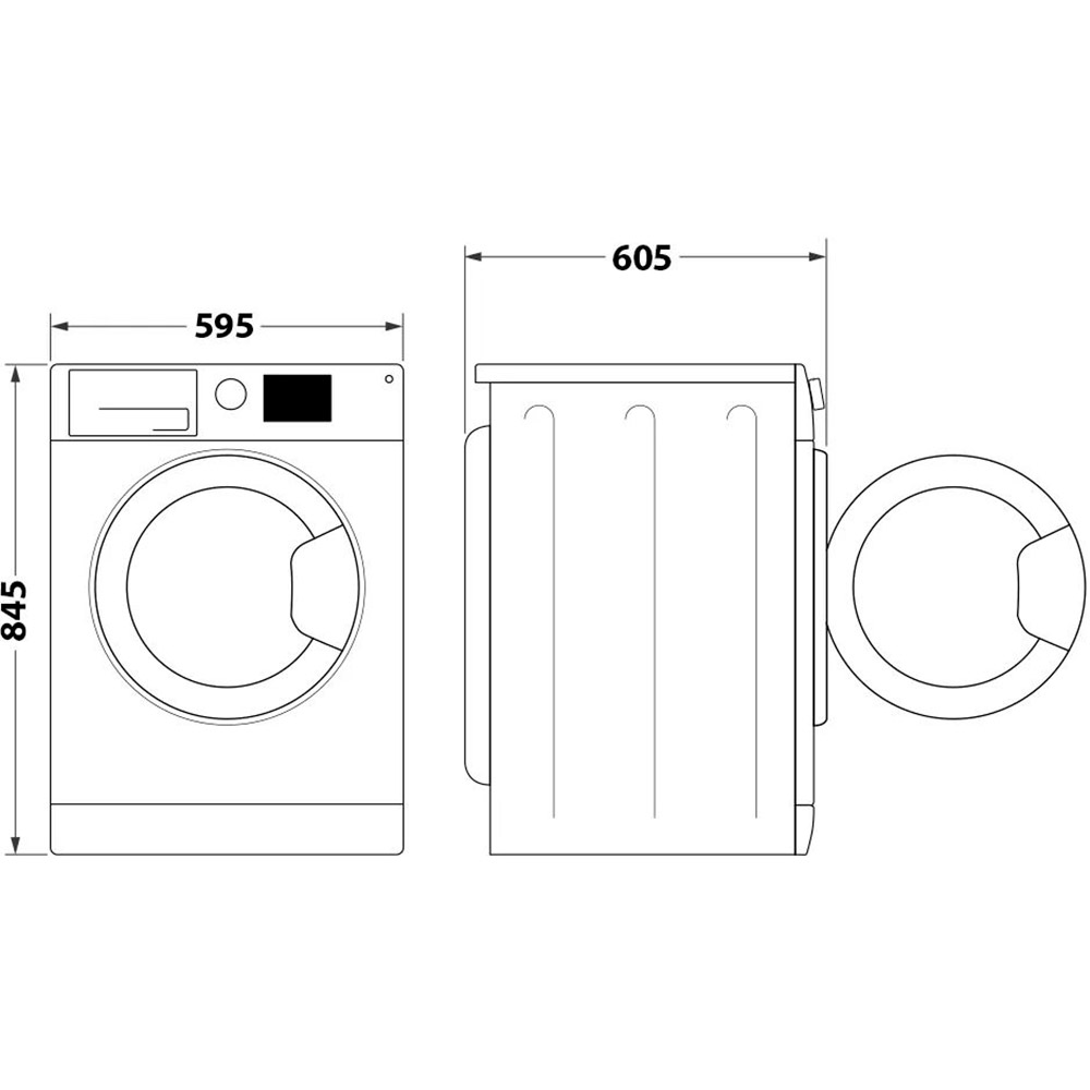 Пральна машина WHIRLPOOL FFB 11469 BCV UA Тип завантаження фронтальне