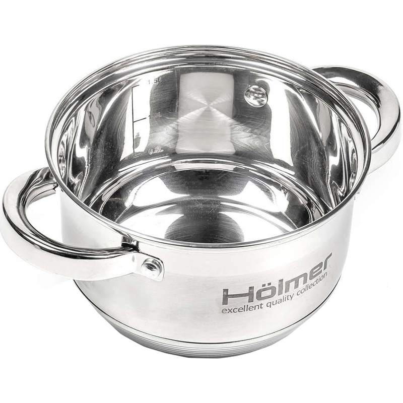 Набір каструль HOLMER 10 пр. (CS-11052-SS) Кількість каструль 5