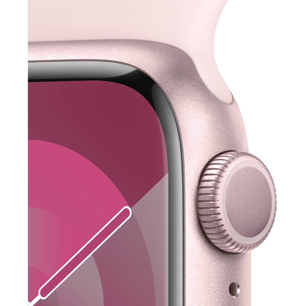 Смарт-часы APPLE Watch Series 9 GPS 41mm Pink Alum Light Pink Sp/b - S/M (MR933QP/A) Операционная система Watch OS