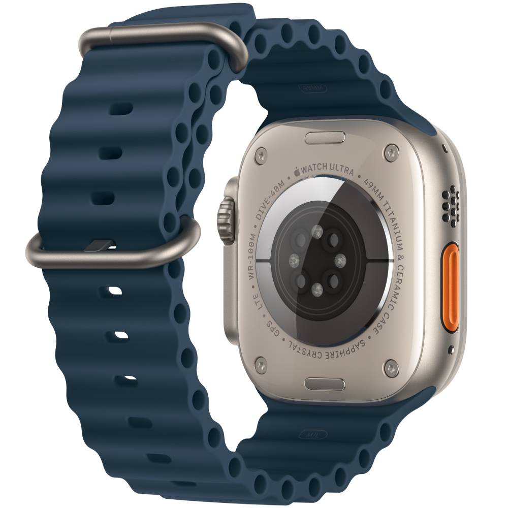 Смарт-часы APPLE Watch Ultra 2 GPS + Cellular, 49mm Titan Blue Ocean Band (MREG3UL/A) Операционная система Watch OS