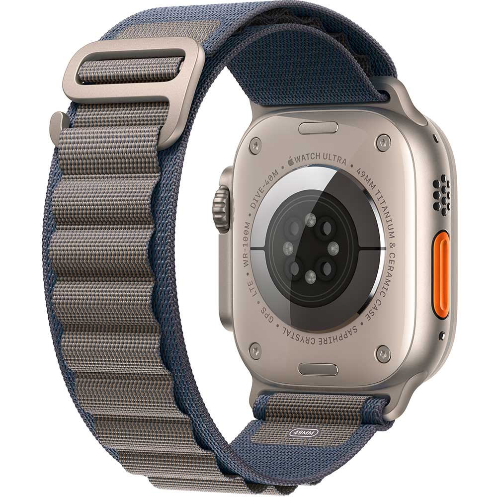 Смарт-часы APPLE Watch Ultra 2 GPS + Cellular, 49mm Titan Blue Alpine Loop - Medium (MREP3UL/A) Операционная система Watch OS
