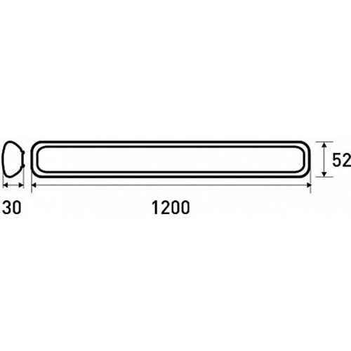 Світильник EUROLAMP LED IP65 36W 5000K (LED-FX(1.2/0.052)-36/50) Тип живлення від мережі