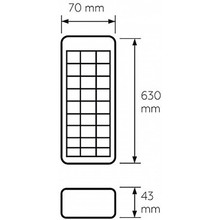 Светильник EUROLAMP 120 SMD 24W 6500-7000K (20) (EM-120SMD/24W)