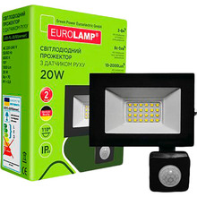 Прожектор EUROLAMP LED SMD 20W 6500K (40) (LED-FL-20/65(sensor))