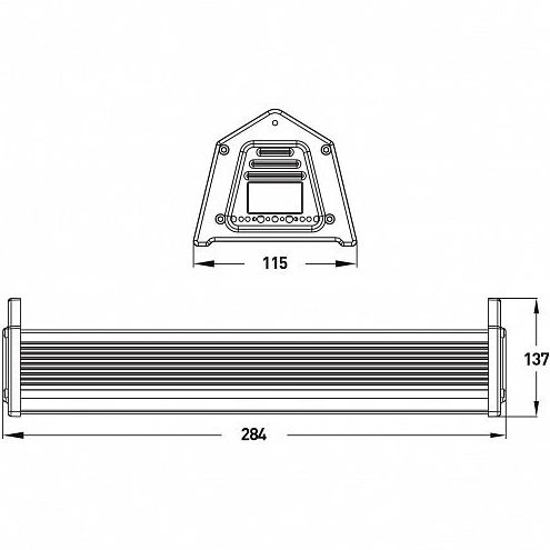 Светильник EUROLAMP LED LINEAR HIGH POWER 50W 5000K (LED-LHP-50W) Тип питания от сети