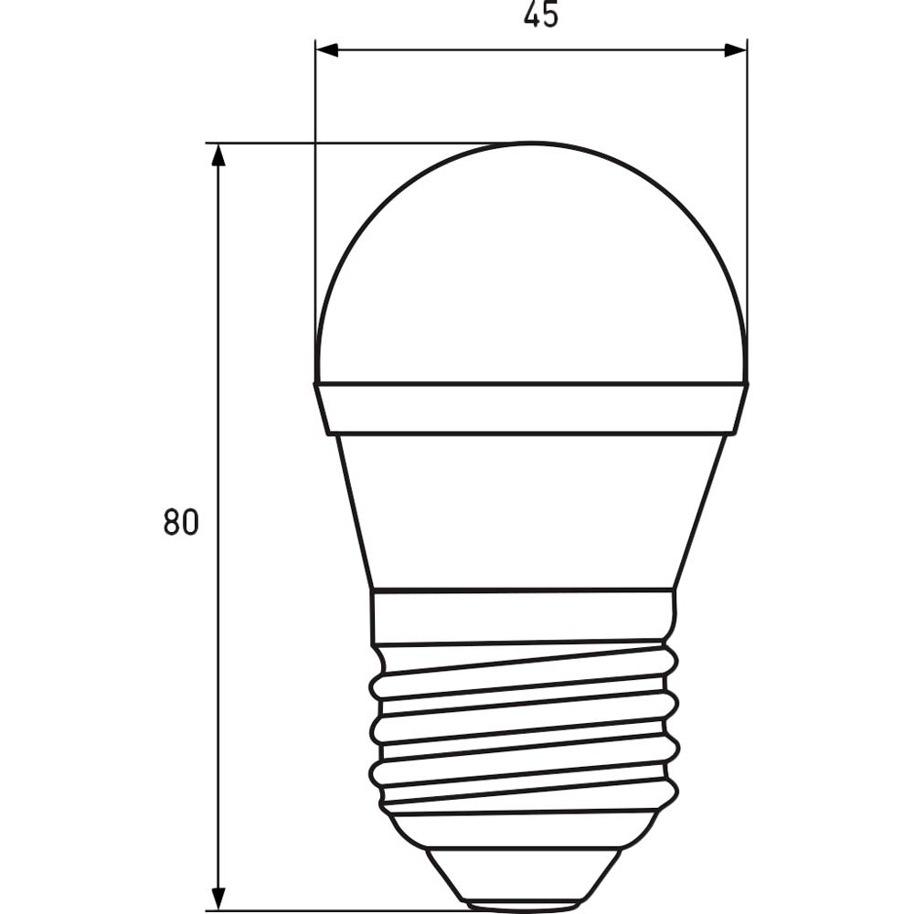 Светодиодная лампа EUROLAMP G45-5W-E27-3000K 3 шт (LED-G45-05273(P)(3)) Тип цоколя (патрона) E27