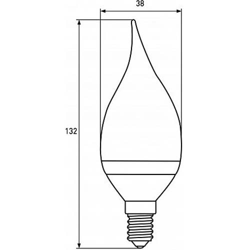 Світлодіодна лампа EUROELECTRIC CW-6W-E14-4000K 4 шт (LED-CW-06144(EE)(4)) Тип цоколя (патрона) E14