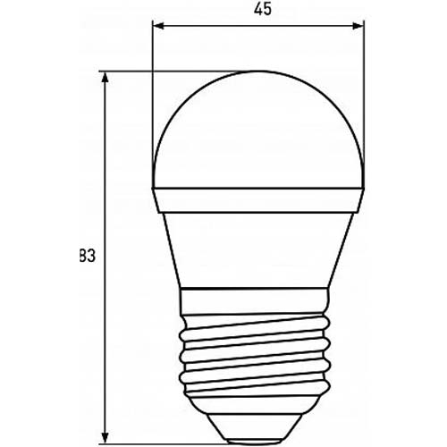 Светодиодная лампа EUROELECTRIC G45-5W-E27-4000K 4 шт (LED-G45-05274(EE)(4)) Тип цоколя (патрона) E27