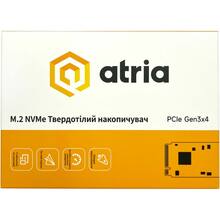 SSD накопичувач ATRIA X500S 1TB M.2 2280 NVMe PCIe 3.0 x4 3D NAND (TLC) (ATNVMX500S/1024)