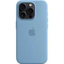 Чехол APPLE для iPhone 15 Pro Silicone Case with MagSafe Winter Blue (MT1L3ZM/A)