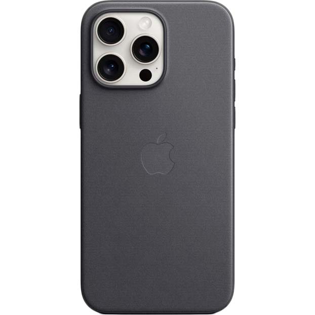 Чохол APPLE для iPhone 15 Pro Max FineWoven Case with MagSafe Black (MT4V3ZM/A) Тип чохол-накладка