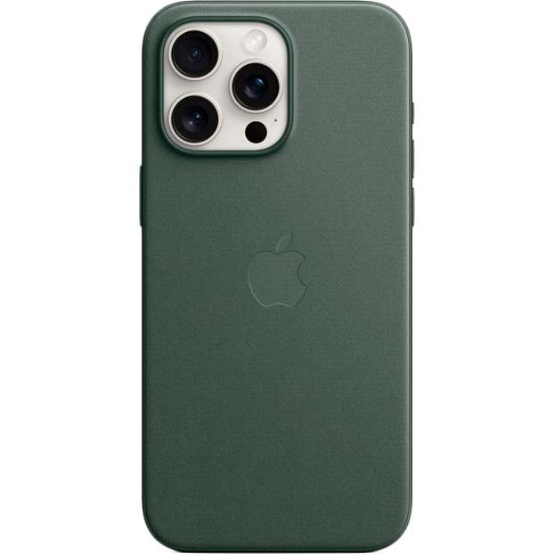 Чехол APPLE для iPhone 15 Pro Max FineWoven Case with MagSafe Evergreen (MT503ZM/A) Тип чехол-накладка