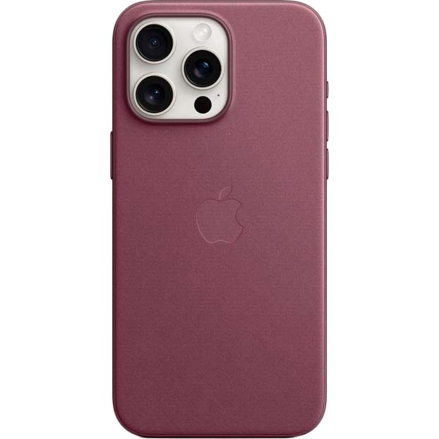 Чехол APPLE для iPhone 15 Pro Max FineWoven Case with MagSafe Mulberry (MT4X3ZM/A) Тип чехол-накладка
