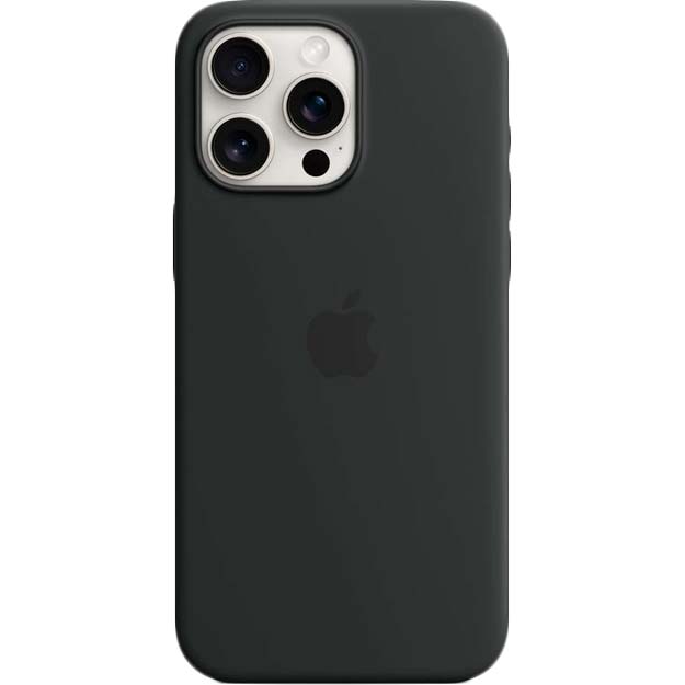 Чохол APPLE для iPhone 15 Pro Max Silicone Case with MagSafe Black (MT1M3ZM/A) Тип чохол-накладка