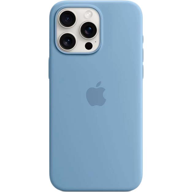 Чехол APPLE для iPhone 15 Pro Max Silicone Case with MagSafe Winter Blue (MT1Y3ZM/A) Тип чехол-накладка