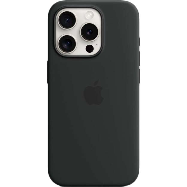 Чохол APPLE для iPhone 15 Pro Silicone Case with MagSafe Black (MT1A3ZM/A) Тип чохол-накладка
