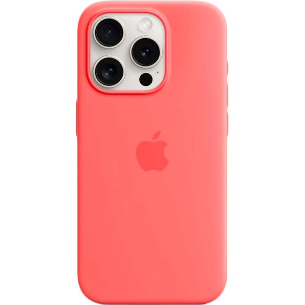 Чохол APPLE для iPhone 15 Pro Silicone Case with MagSafe Guava (MT1G3ZM/A) Тип чохол-накладка