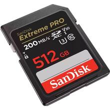 Карта памяти SANDISK SD 512GB C10 UHS-I U3 Extreme Pro V30 (SDSDXXD-512G-GN4IN)