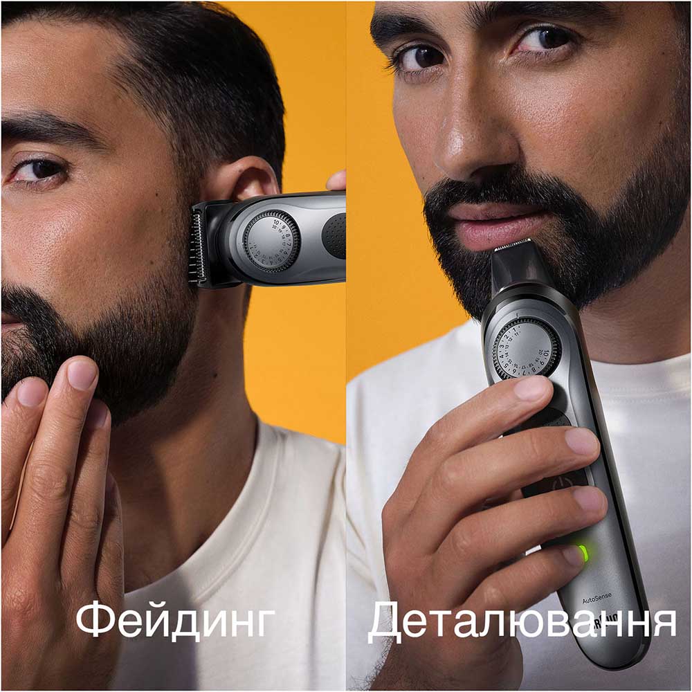 Триммер BRAUN Електр тример BeardTrimmer BT7420 Область применения усы