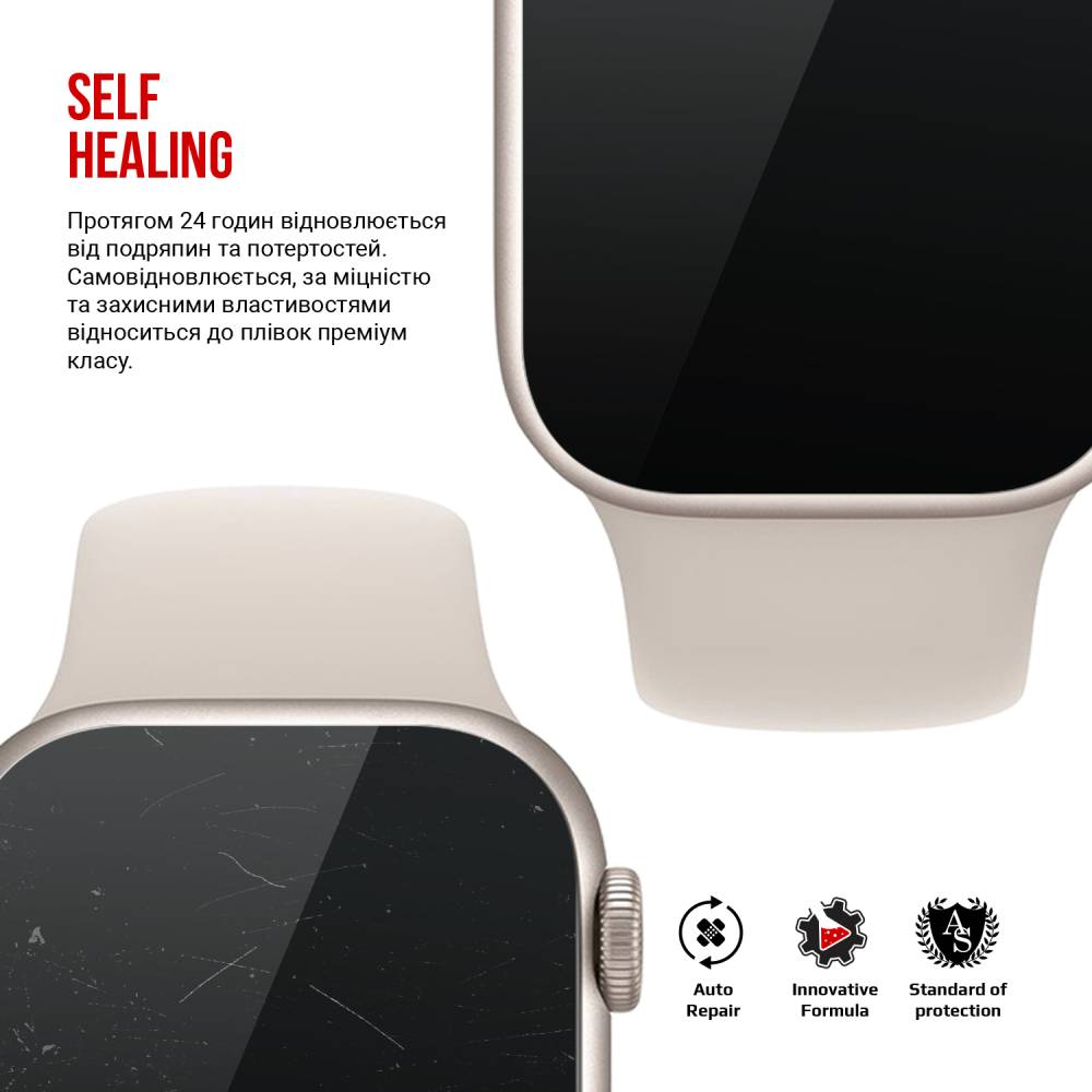 Гидрогелевая пленка ArmorStandart для Apple Watch 9/8/7 41mm 6 шт. (ARM61459) Совместимость по модели Apple Watch Series 9 41 мм 