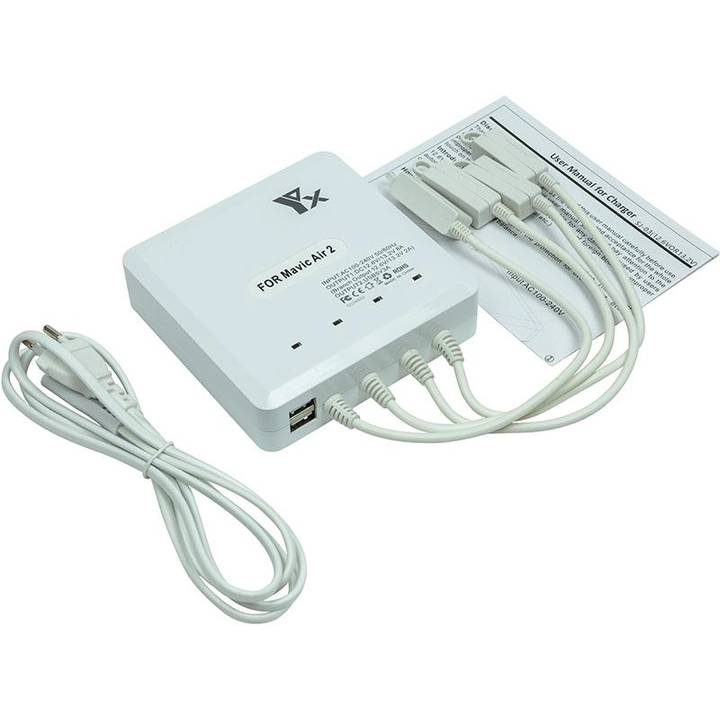 Зарядний пристрій POWERPLANT для DJI Mavic Air 2 (CH980451) Розміри 115 x 115 x 25