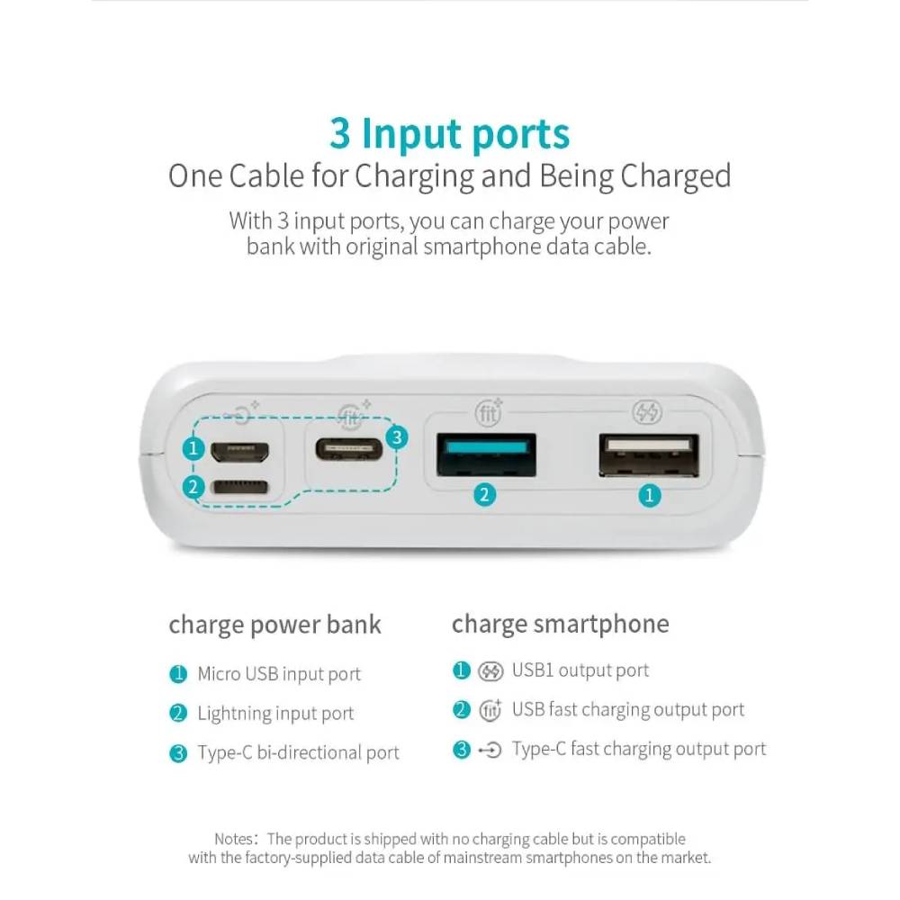 Powerbank ROMOSS SW30 26800mAh PD 30W (PB931002) Емкость 26800