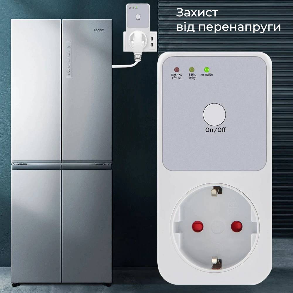 Реле напруги ARMORSTANDART HLP01 White (ARM65659) Кількість фаз 1