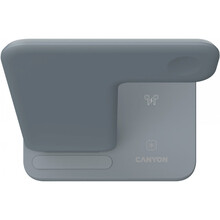 Беспроводное зарядное устройство CANYON WS-303 3 в 1 QI Dark Grey (CNS-WCS303DG)