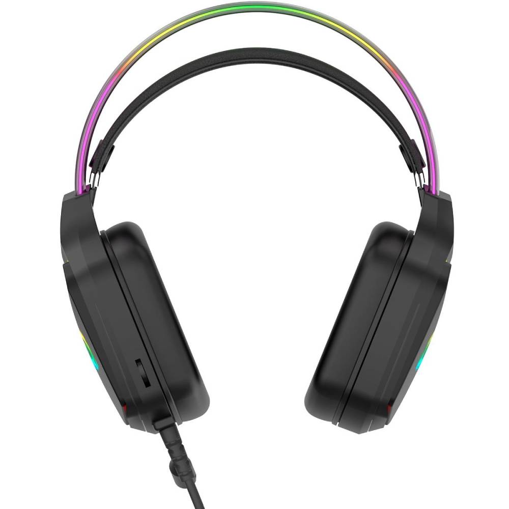 Зовнішній вигляд Гарнітура CANYON Darkless GH-9A Gaming RGB 3.5mm USB Black (CND-SGHS9A)