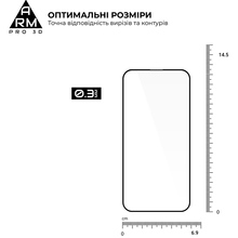 Защитное стекло ARMORSTANDART Pro 3D для Apple iPhone 15 Black (ARM68217)