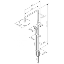 Душевая система AM.PM Gem White (F0790033)