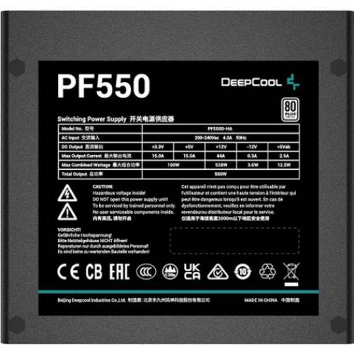 Внешний вид Блок питания DEEPCOOL PF550 550W (R-PF550D-HA0B-EU)