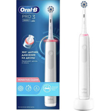 Кричав би електрична Зубна щітка ORAL-B Pro 3000 D505.513.3 Sensitive Clean White