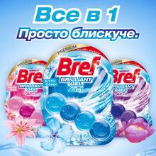 Туалетний блок Bref Блискучий гель Арктичний океан 42 г х 3 шт (9000101509151)