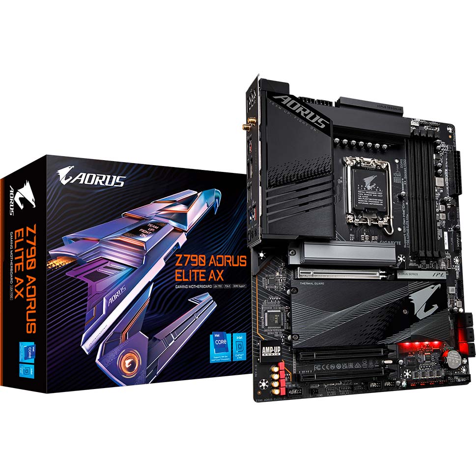 Материнська плата GIGABYTE Z790 AORUS ELITE AX Підтримувані процесори Intel Core 13-го поколения Intel Core / Pentium Gold / Celeron 12-го поколения