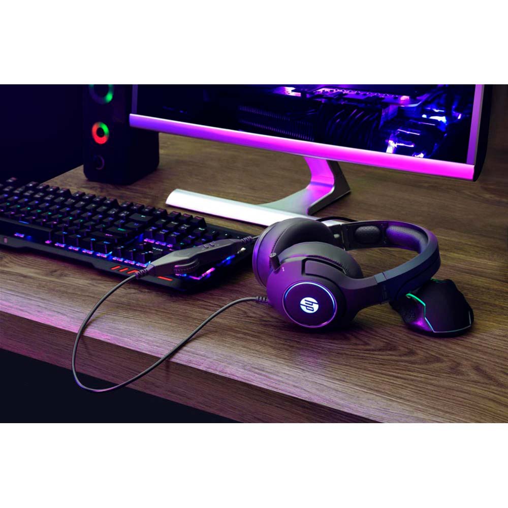 Зовнішній вигляд Гарнітура HP DHE-8003 Gaming 7.1 RGB USB Black