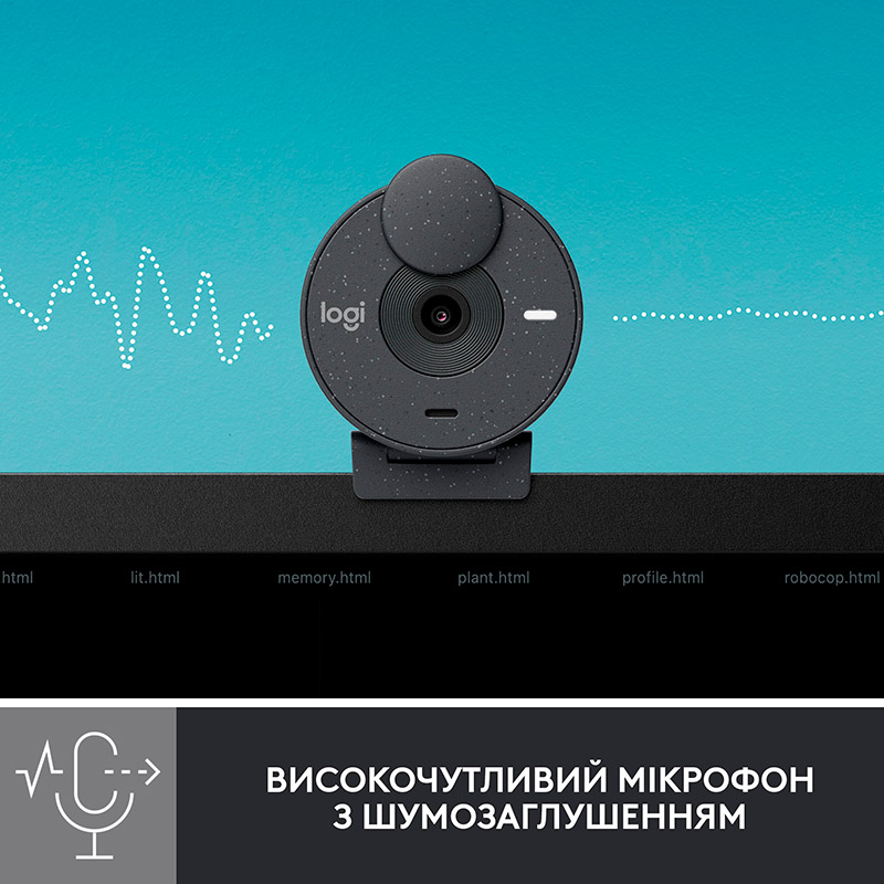 Web-камера LOGITECH BRIO 300 FHD Graphite (960-001436) Способ фокусировки фиксированный