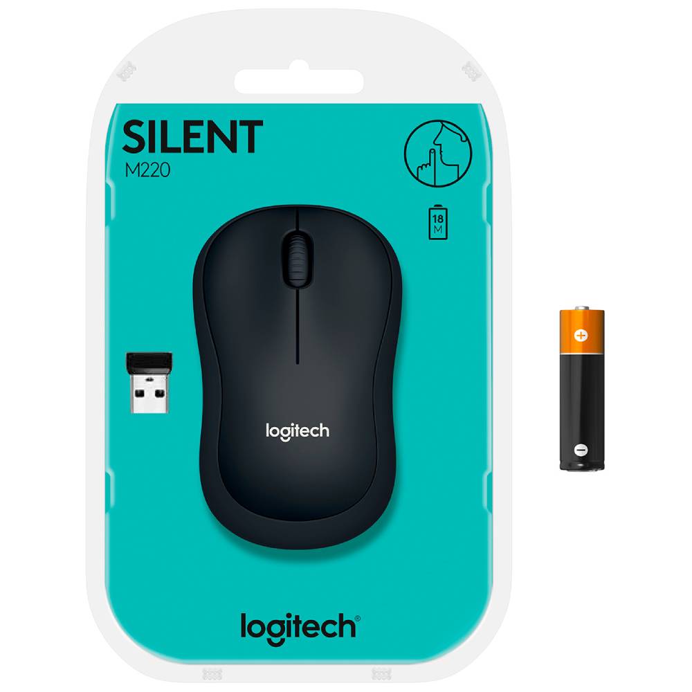 Замовити Миша LOGITECH M220 SILENT CHARCOAL OFL (L910-004878)