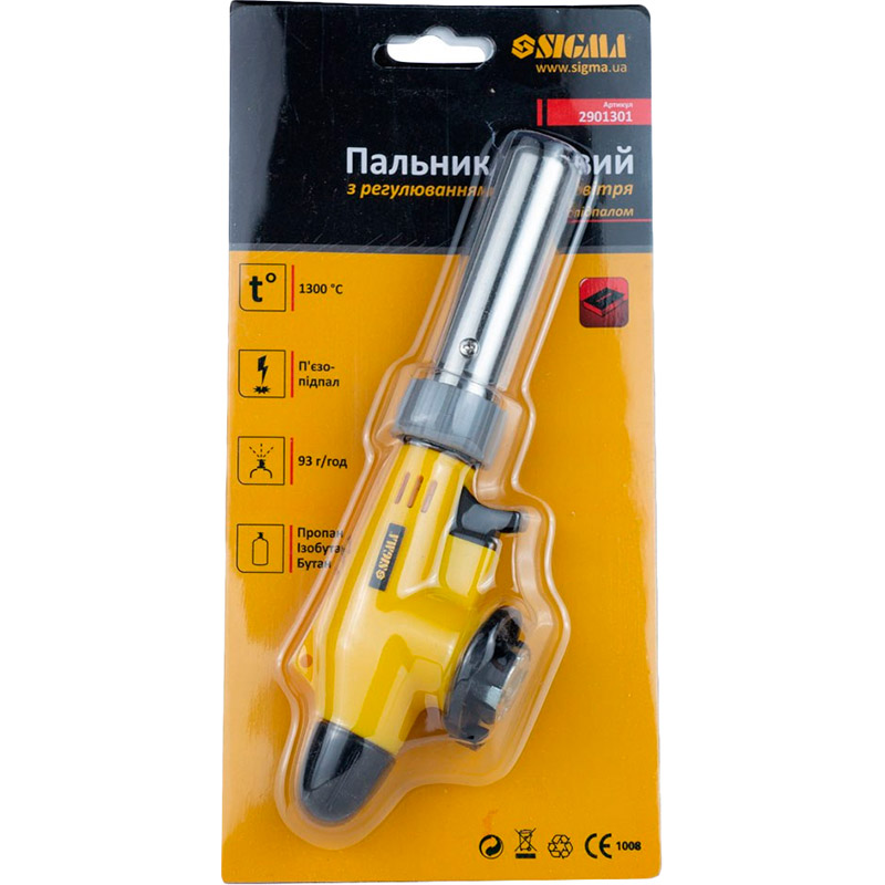 Газовый резак SIGMA 360° Ø 18 мм 203мм (2901301) Вес 0.232