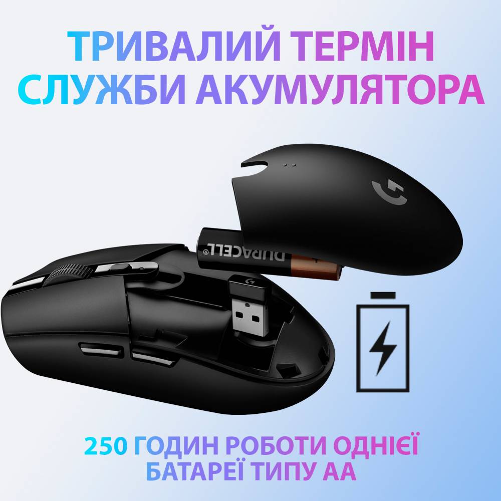 Мышь LOGITECH G305 LIGHTSPEED WHITE (L910-005291) Тип сенсора оптический