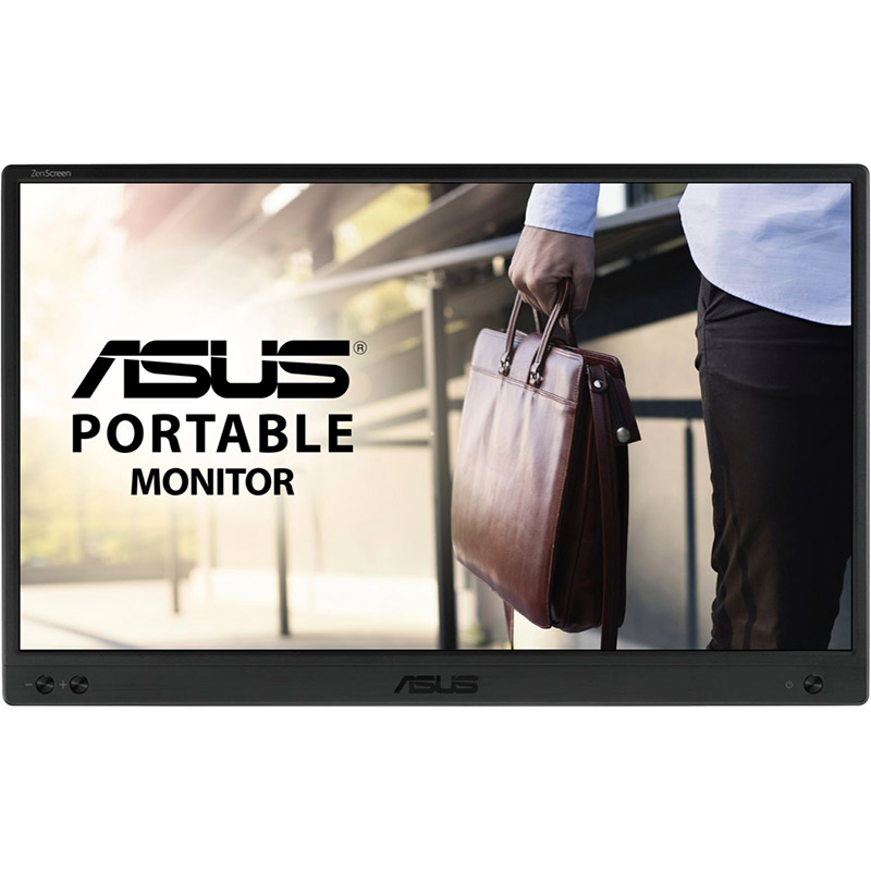 Зовнішній вигляд Монітор ASUS ZenScreen MB166B (90LM07D3-B02170)