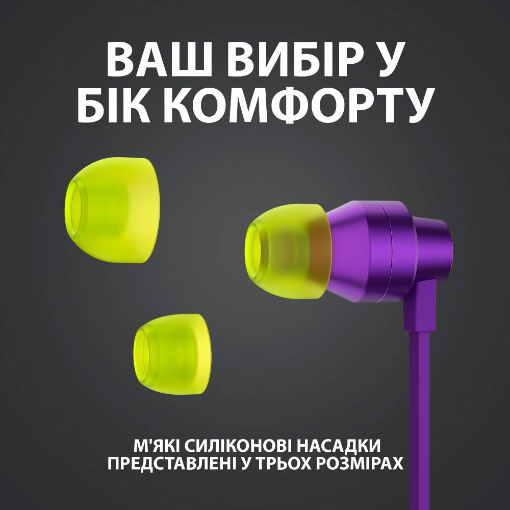 Фото Гарнітура Logitech G333 Gaming Earphones Purple (981-000936)