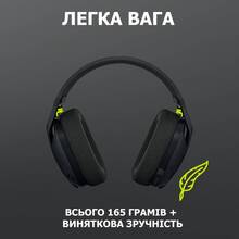 Гарнітура LOGITECH G435 LIGHTSPEED Wireless Gaming BLACK (981-001050)