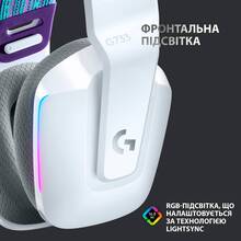 Гарнитура LOGITECH G733 LIGHTSPEED Wireless RGB WHITE (981-000883)